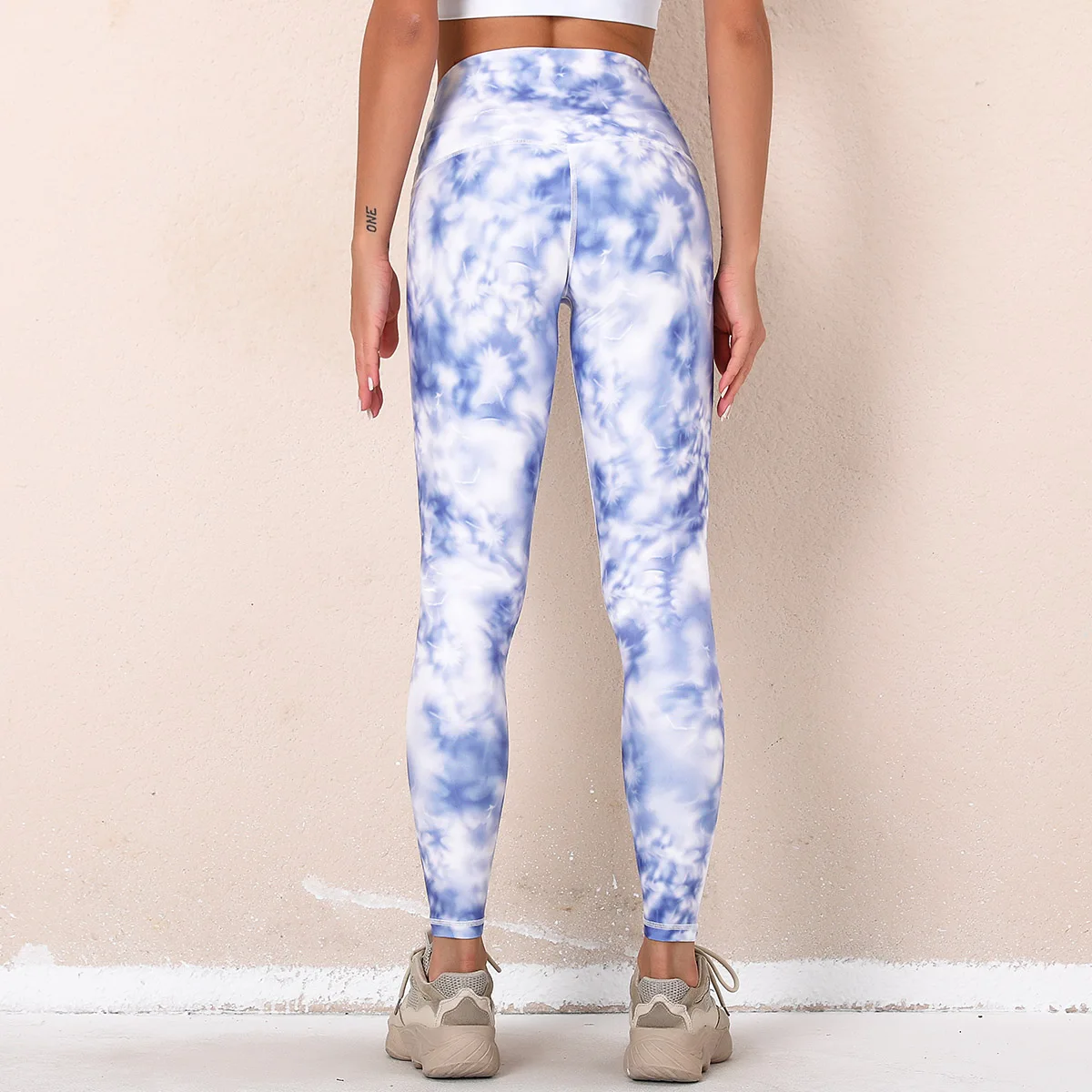 2021 Tie Dye Women Leggings High Waist Push Up Stretch Leggins Quick-Dry Running Sportswear Fitness Pants Sweatpants women's fashion