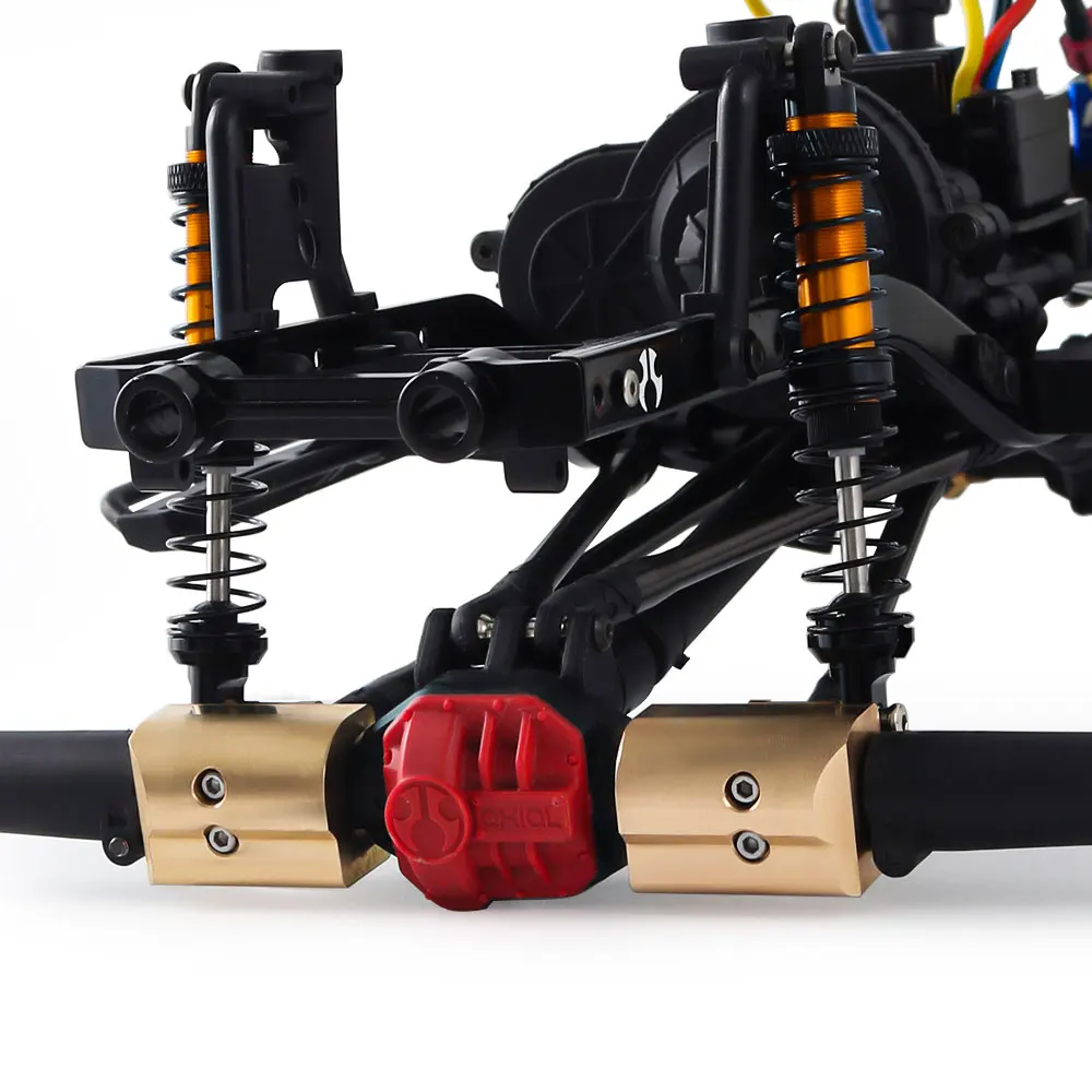 Осевой корпус из латуни AR44 вес 128 г 2 шт. для радиоуправляемого гусеничного