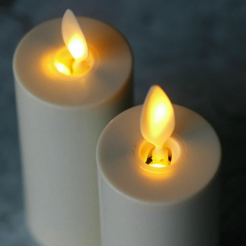 Горячая Распродажа 2 шт. Luminara беспламенная движущаяся лампа пламени Votive