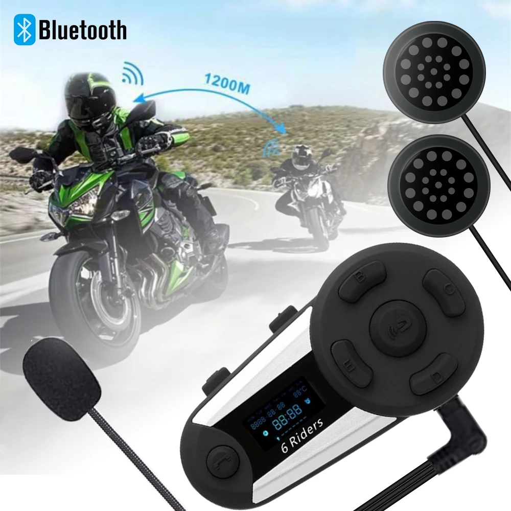 HEROBIKER водонепроницаемый мотоциклетный шлем гарнитура 6 человек соединить