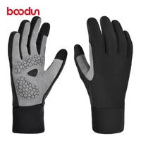 boodun winter gloves men women cycling gloves full finger warm touch outdoor sports gloves running road mountain bike gloves