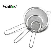 walfos fine mesh strainers premium stainless steel colanders and sifters with reinforced frame and sturdy handle perfect