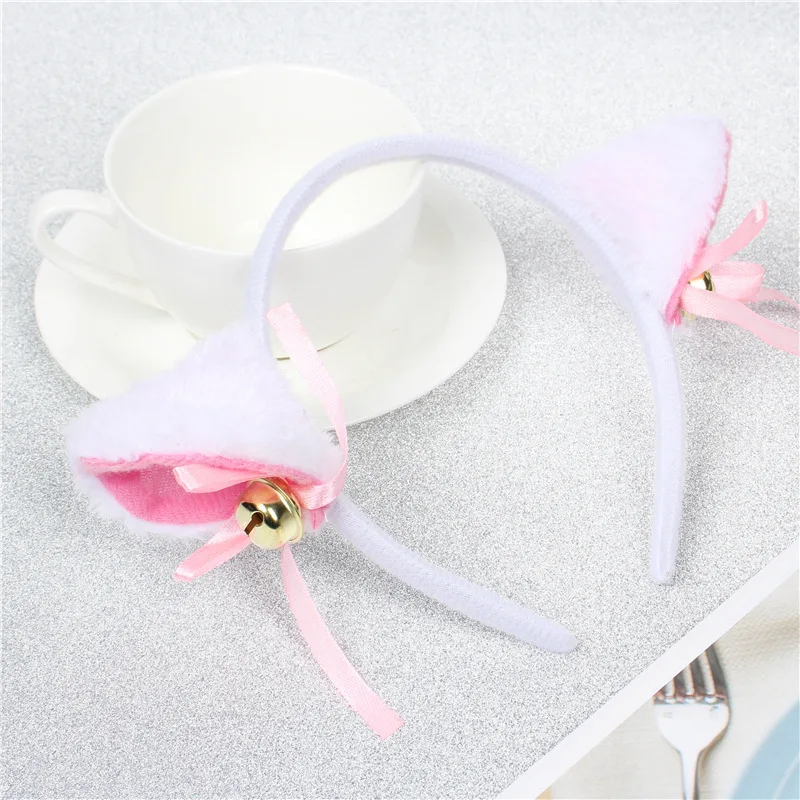 1 шт. милые девушки косплей кошачьими ушками на капюшоне и повязка голову с