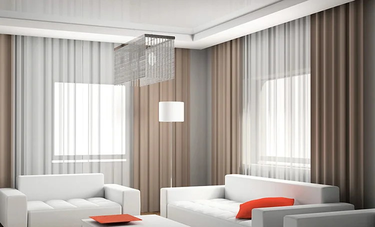 S-образная занавес-волна моторизованная электрическая направляющая шторка Dooya