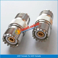 1x pcs uhf female to uhf female pl259 pl 259 so239 so 239 uhf 2 dual female connector socket brass straight coaxial rf adapters
