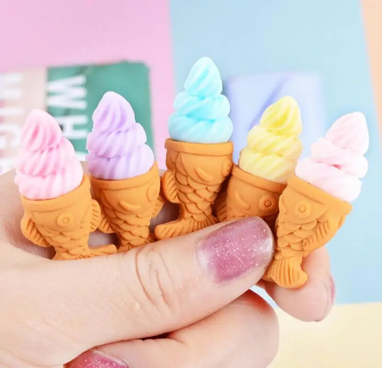 Милое полимерное мороженое 10 шт./лот для украшения телефона миниатюра
