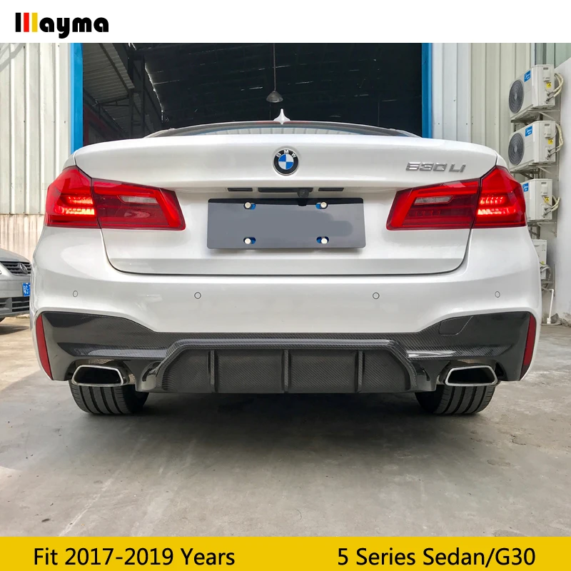 Диффузор M5 style для BMW 5 серии G30 M спортивный бампер 540i Sedan 2017 2018 2019 диффузор из