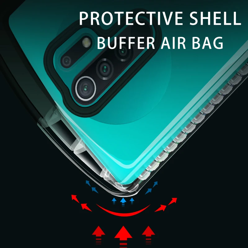 

Rzants For Xiaomi Redmi 9 Hard Case Shark warrior Clear Silica Gel Matte ShockProof Slim Thin Cover Phone Casing