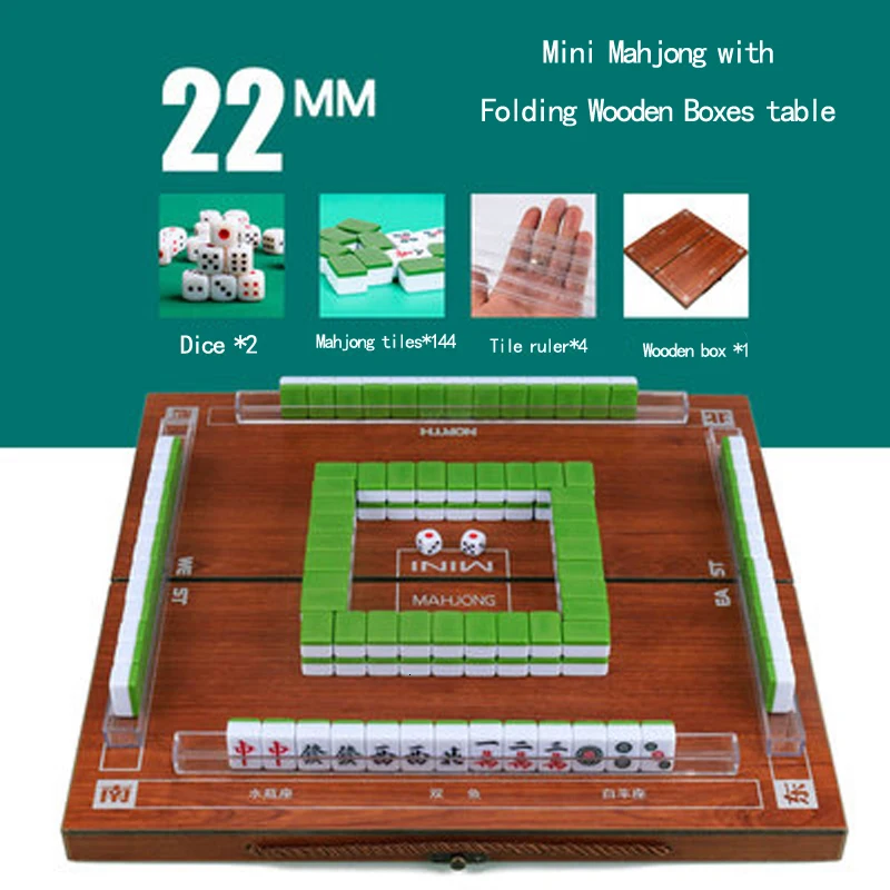 

Лидер продаж, мини-маджонг, портативный складной деревянный ящик, набор маджиан, настольная игра, путешествия, путешествия, настольная игра,...