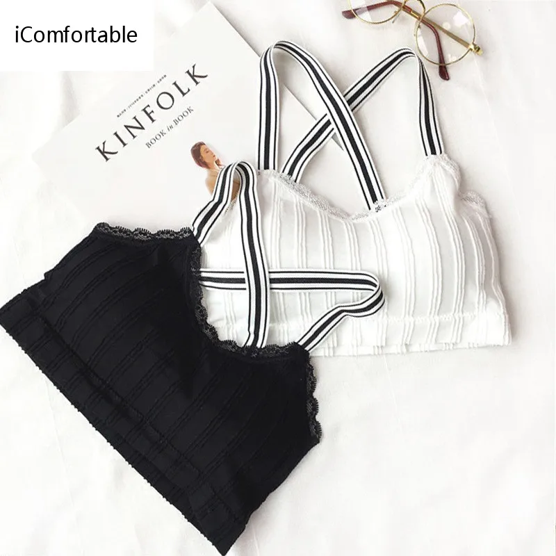 

2020 Новое поступление, женский кружевной бюстгальтер без косточек, черный, белый красивый бюстгальтер без стальных колец, бюстгальтер без ко...