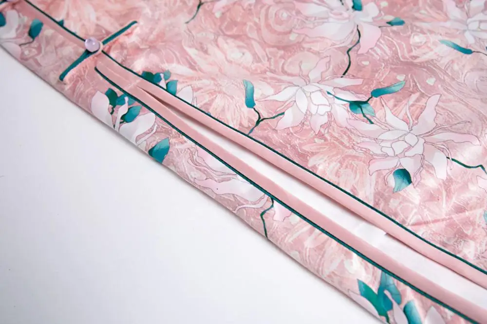 Женское винтажное платье Ципао длинное облегающее розового цвета в современном