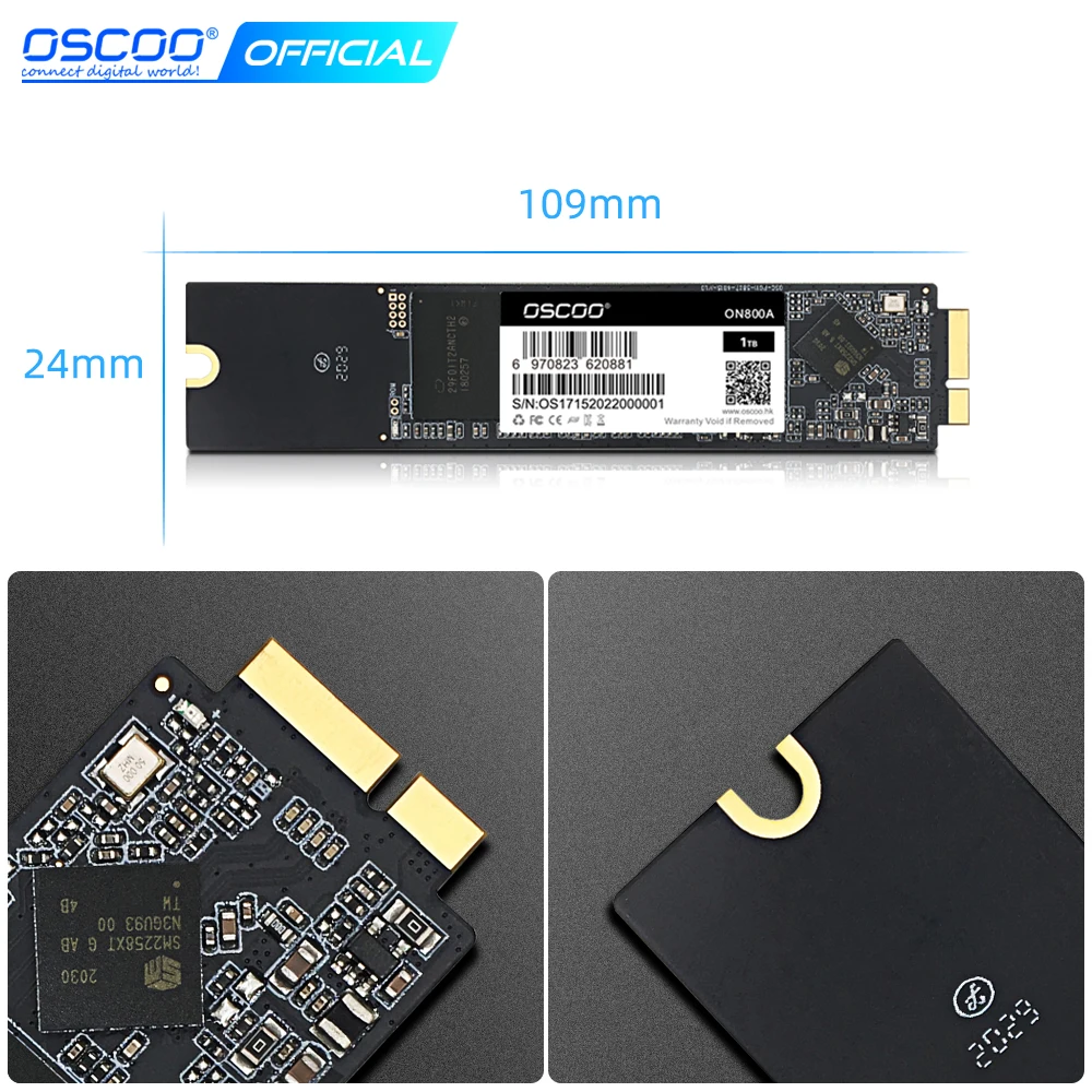 Жесткий диск Oscoo SSD 128 ГБ 256 512 1 ТБ для Macbook 2011 A1369 A1370 жесткий 2010 Apple macbook | Компьютеры и