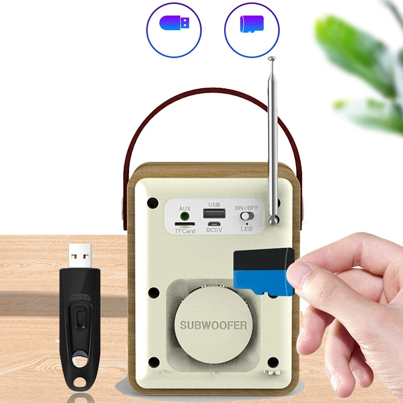 Универсальный тюнер цифровой радиоприемник Bluetooth 5 0 fm вещания Aux in MP3 плеер