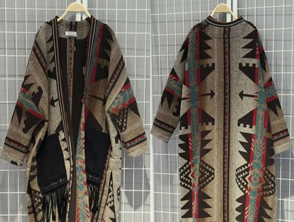 Зимнее теплое длинное шерстяное пальто для женщин корейский элегантный женский