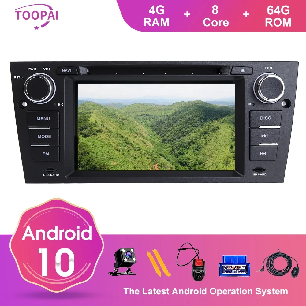 TOOPAI Android 10 для BMW E90 E91 Touring E92 Coupe E93 Convertible M3 2005 2012 авто радио GPS навигация