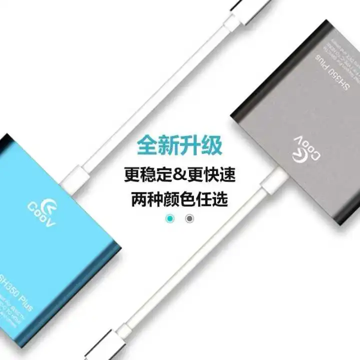 Последняя для COOV SH350 плюс скрининг H DMI конвертер портативный ТВ база с USB TYPE C