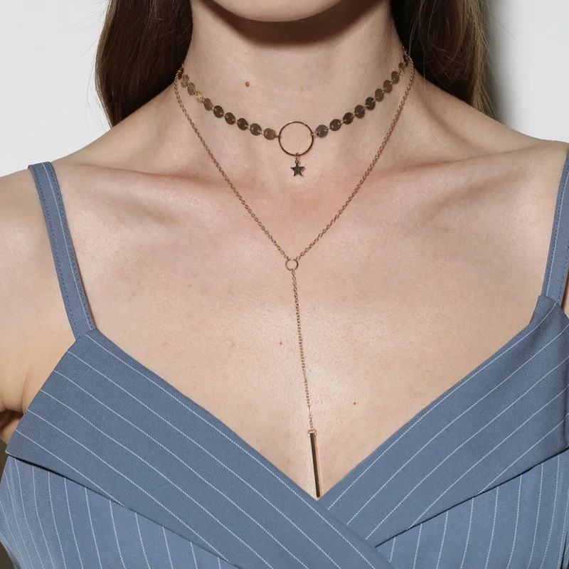 Модные женские ожерелья и подвески из сплава 2019 ожерелье-чокер модное ожерелье