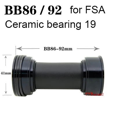 BB86-92press FSA c Gineyea Нижний Кронштейн bb86 bb91 bb91 BSA для shimano 22 24 19 41 мм керамический дорожный велосипед MTB красный фиолетовый цвет - Цвет: BB86-92press FSA c