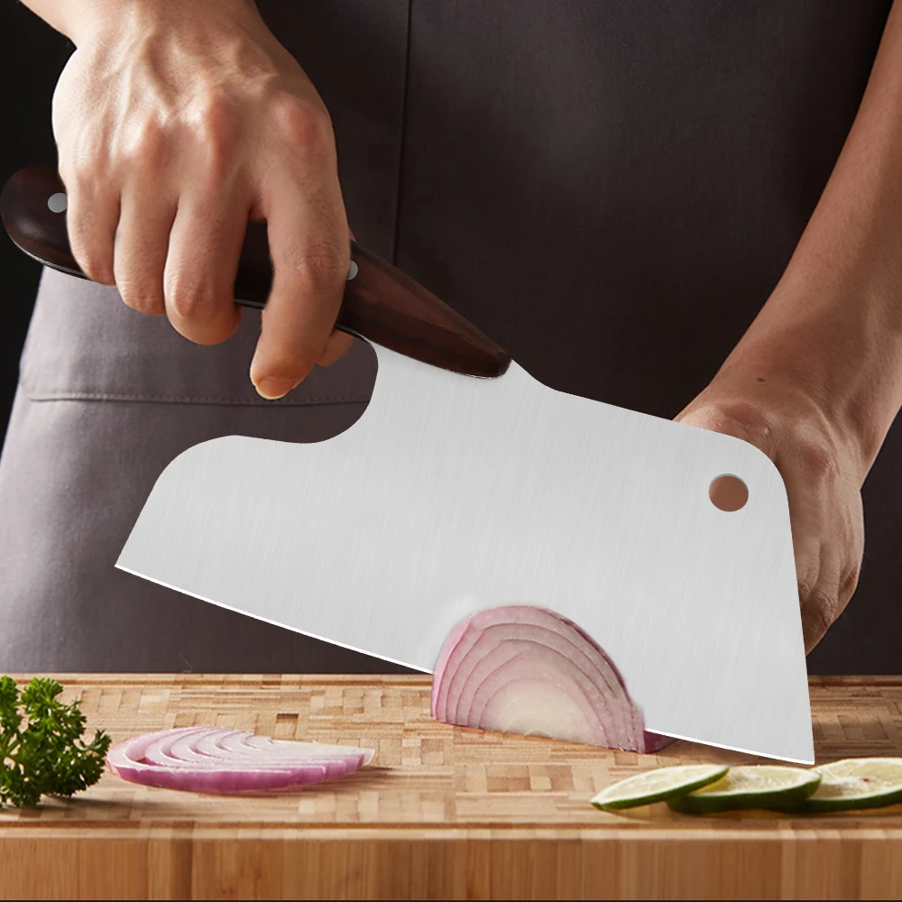 

8 Inch Vegetables Knife 4Cr13Mov Stainless Steel Kitchen Knife Meat Cutting Cleaver Chopping Chef Slicing Knife Effort Saving