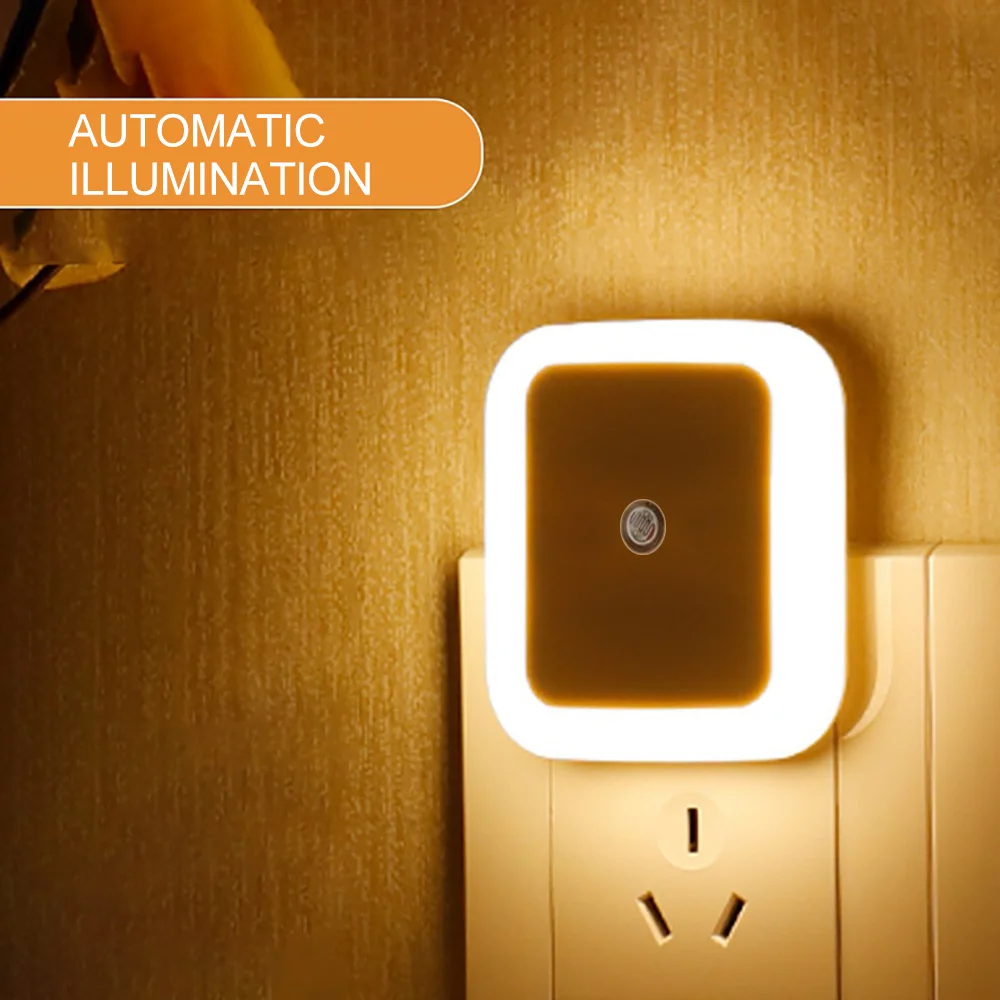 

LED Night Light Mini Sensor Control Nightlight Lamp For Children Kids Living Room Bedroom Lighting Bulb EU US Plug 110V 220V