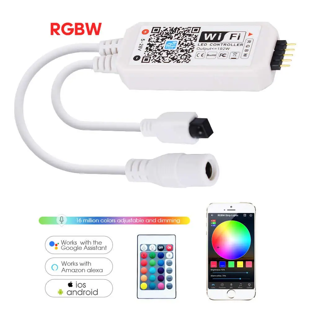 1-10 шт. Волшебный дом 5 в 12 В 24 RGB Wifi контроллер RGBW RGBWW + CCT Bluetooth 2 4G сенсорный для 5050 2835