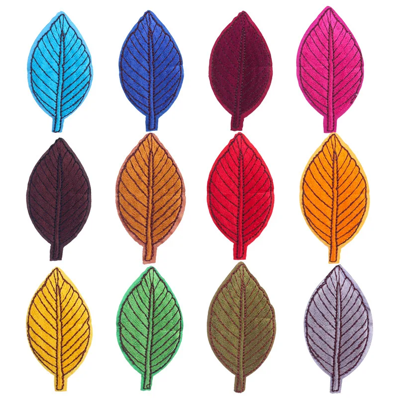 

Prajna 10PCS Fashion Leaf Patches Embroidered Patches For Clothing Applique DIY Iron On Wholesale Cheap Patches For Clothes Kids