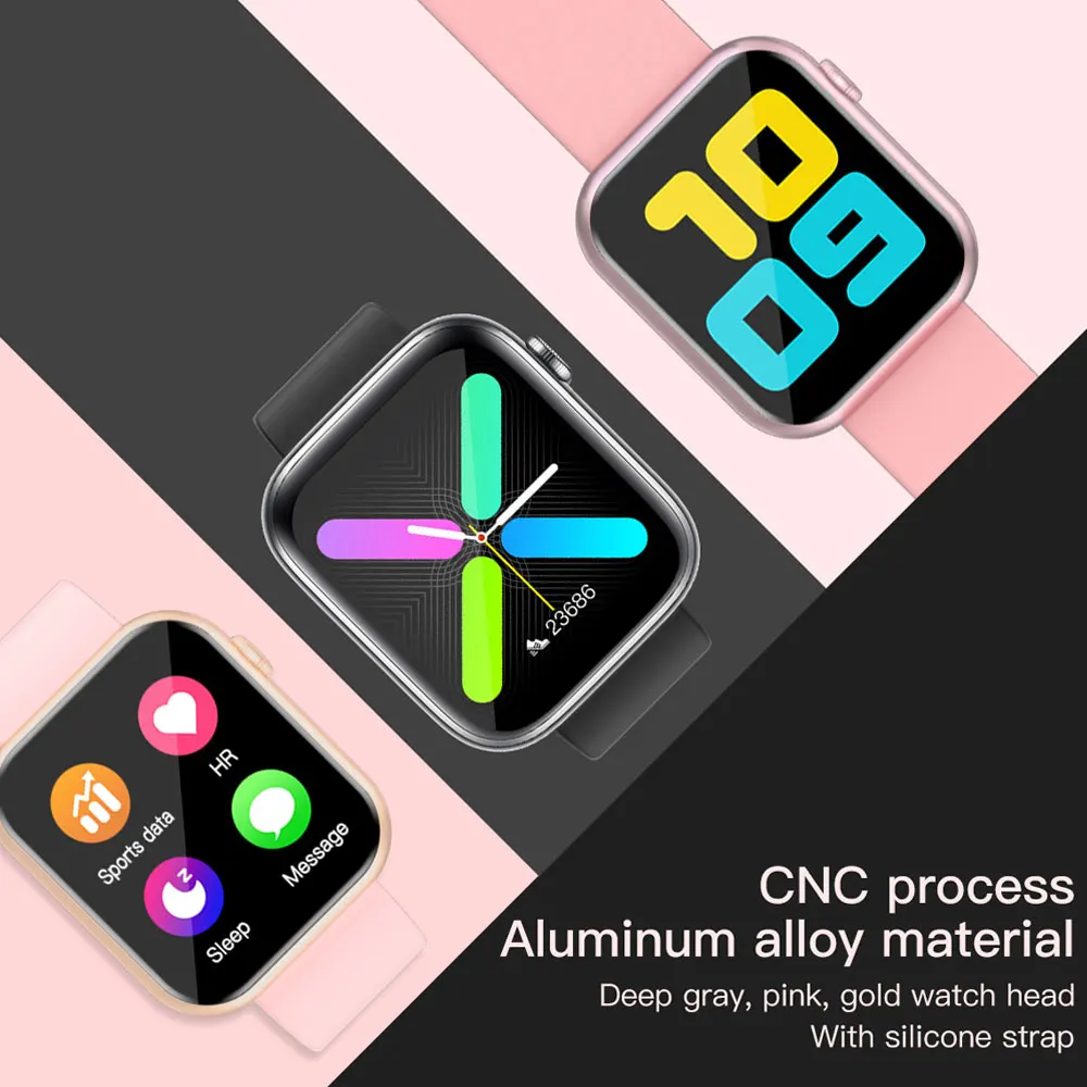 LOKMAT Sport Bluetooth Smart Watch Men Full Touch Fitness Tracker Heart Rate Digital Clock GTS Smartwatch Women for IOS Android |