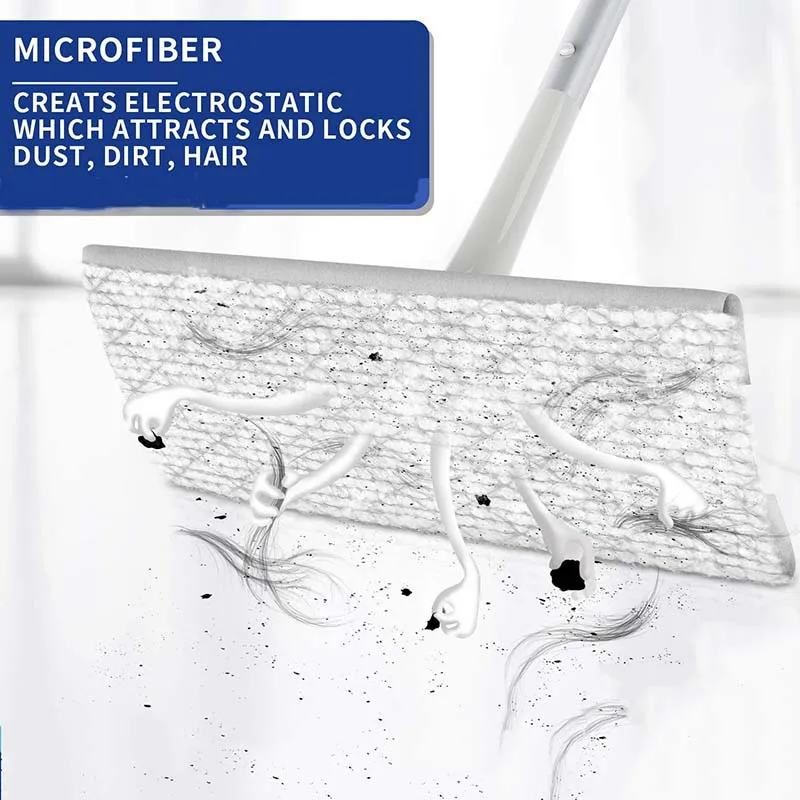 Профессиональная Швабра из микрофибры плоская швабра с 20 насадками для