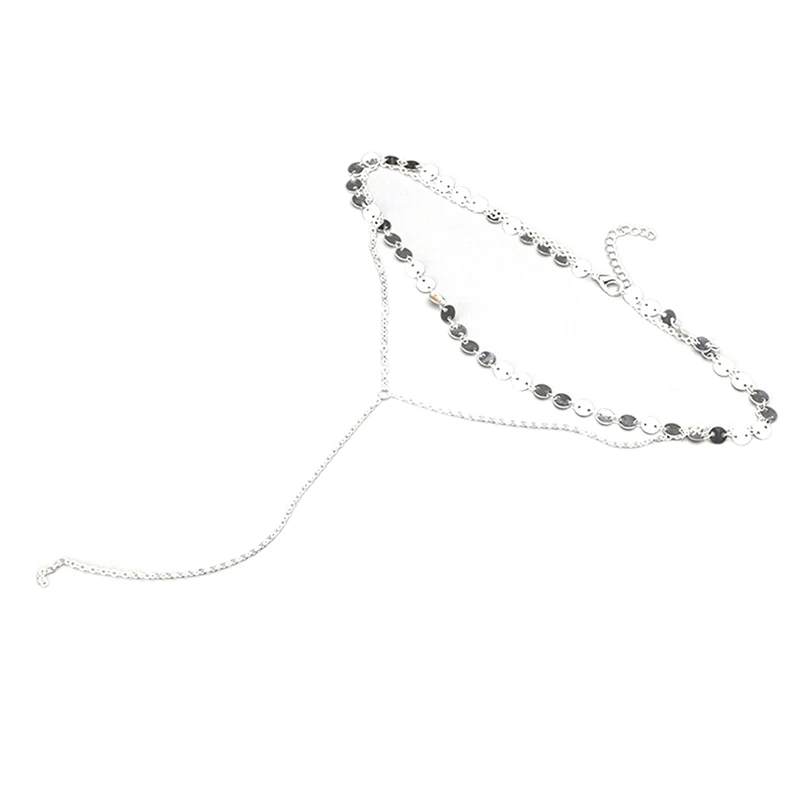 

Y Typed 2 Layers Necklace Women Crystal Choker Necklace Simple Tassel Chain Collar Gothic Punk Fashion Jewelry