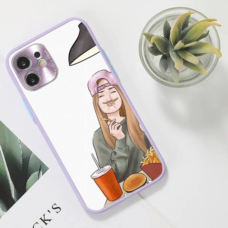 

Girls Bff Best Friends Forever Phone Case Color Matte Transparent for iPhone 7 8 11 12 s mini pro X XS XR MAX Plus funda