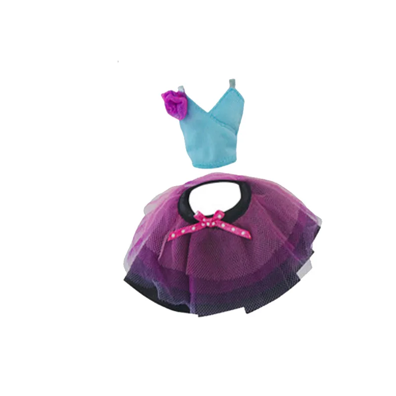 Розово-голубой бюстгальтер короткие юбки платье для кукол Monster High Одежда куклы 1/6