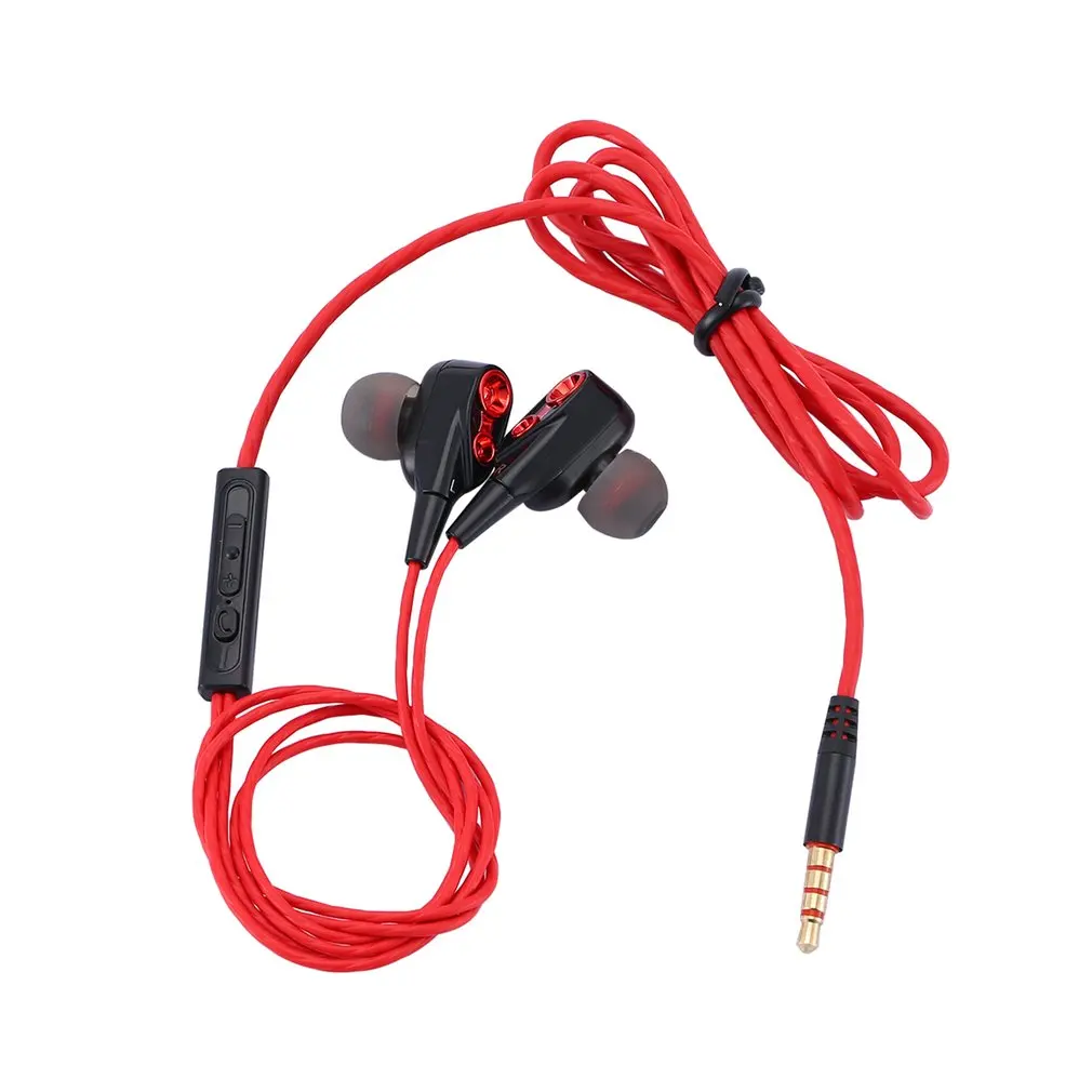 

Magnetic Wired Stereo in-Ear Earphones Super Bass Dual Drive Headset Earbuds Earphone For Huawei Samsung SmartPhone