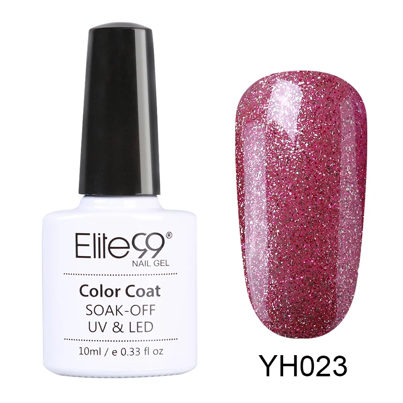 YH023 Elite99 10 мл розовый цвет УФ Гель-лак Полупостоянный праймер верхнее покрытие гель лак для ногтей, маникюр гель лак для ногтей - Цвет: YH023