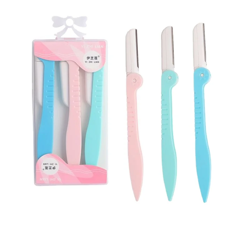 

3 Pcs Eyebrow Trimmer Eyebrow Razor Shaver Blade Eye Brow Shaper Face Razor Facial Hair Remover for Women Beauty Makeup Tools