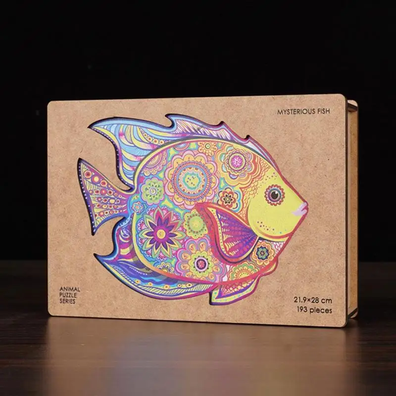 

Hot-selling Jigsaw Puzzles, Cowhide Packaging, Wooden Puzzles, Toys Animal Adult Puzzles, Shape Decompression T2L2