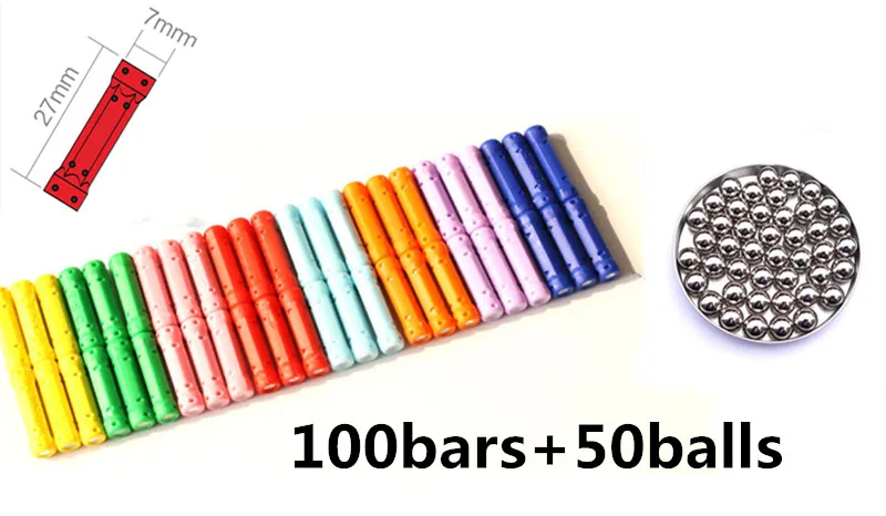 Bloques de construcci&oacute;n magn&eacute;ticos DIY para ni&ntilde;os, dise&ntilde;ador magn&eacute;tico, juego de bloques de construcci&oacute;n, juguetes educativos y regalos, 100 piezas-5