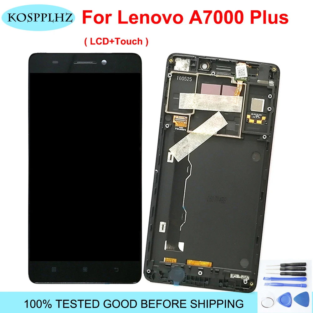 Для lenovo A7000 Plus ЖК-экран дисплей кодирующий преобразователь сенсорного экрана в