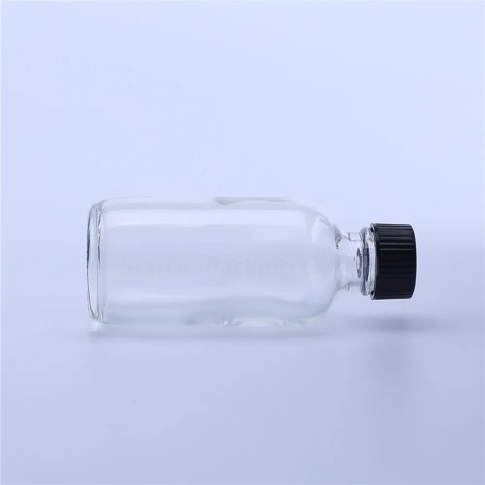 Прозрачная стеклянная бутылка для базового массажа Пипетка масел многоразовая