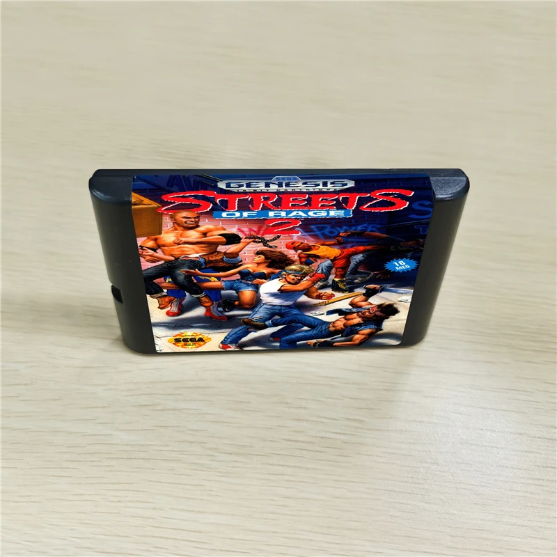 Игровой картридж Streets Of Rage 2 - 16 bit MD для консоли MegaDrive Genesis | Электроника