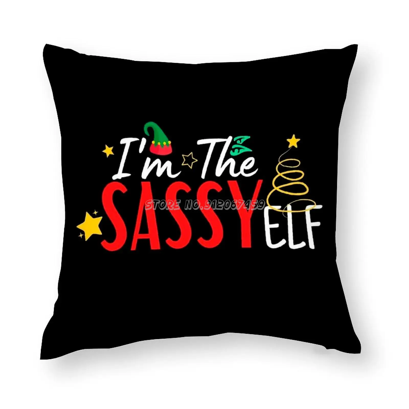

Я близких ваши чувства, бело-серые забавные эльф Праздничная Подушка Чехол Подушка крышка креативное украшение для дивана, мульти-размер Im ...