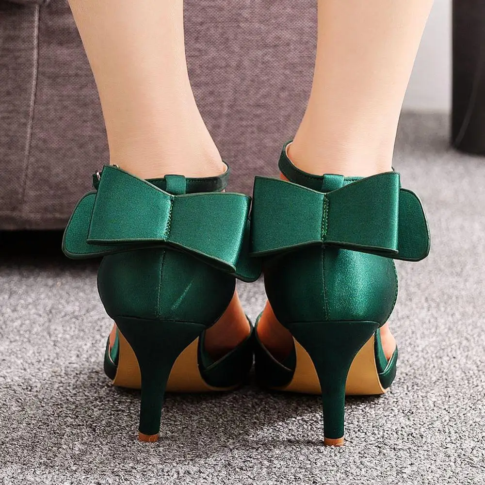 Прозрачные королевские шелковые и атласные босоножки на тонком высоком каблуке