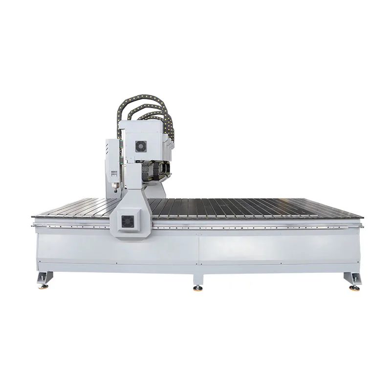 Многоголовый 3 осевой фрезерный станок с ЧПУ для резьбы по дереву алюминиевый