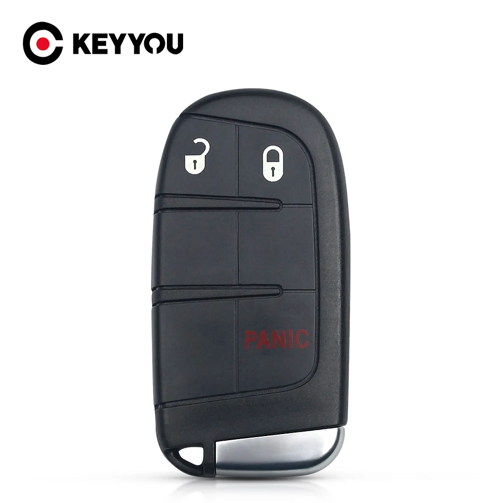 

Корпус для автомобильных ключей KEYYOU, 2 + 1 кнопки, для Jeep Grand Cherokee, Dodge Ram 1500, для зарядки, Дротика, Challenger, Durango, Fiat