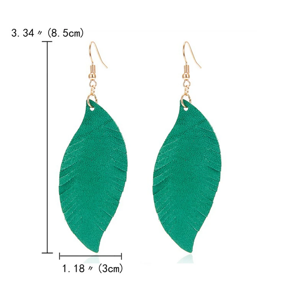 Женская обувь из искусственной кожи запасами ивовых деревьев лист висящие капли