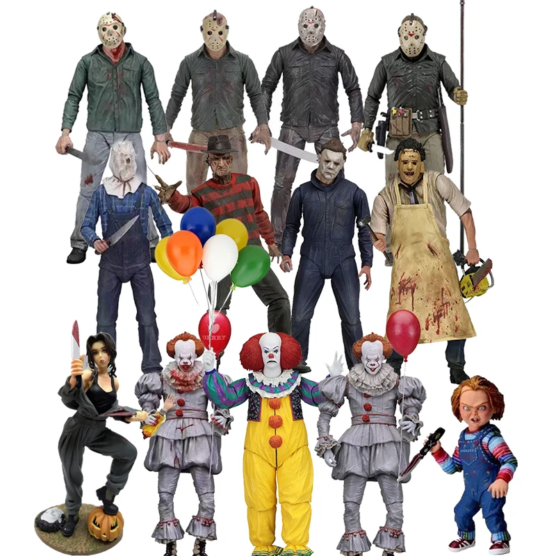 NECA фигурка героя игрушка Джейсон Вурхиз Фредди Крюгер Майкл Майерс кожаное Джокера Чаки фигурка Джокера для подарок на Хэллоуин