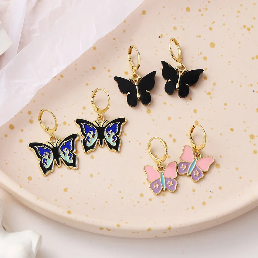

Creative Simple Personality Butterfly Earrings Ear Jewelry