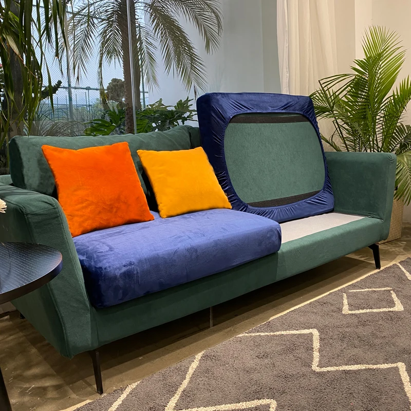 

sofa seat cushion cover furniture protector velvet thick stretch couch seat cover cushion slipcover