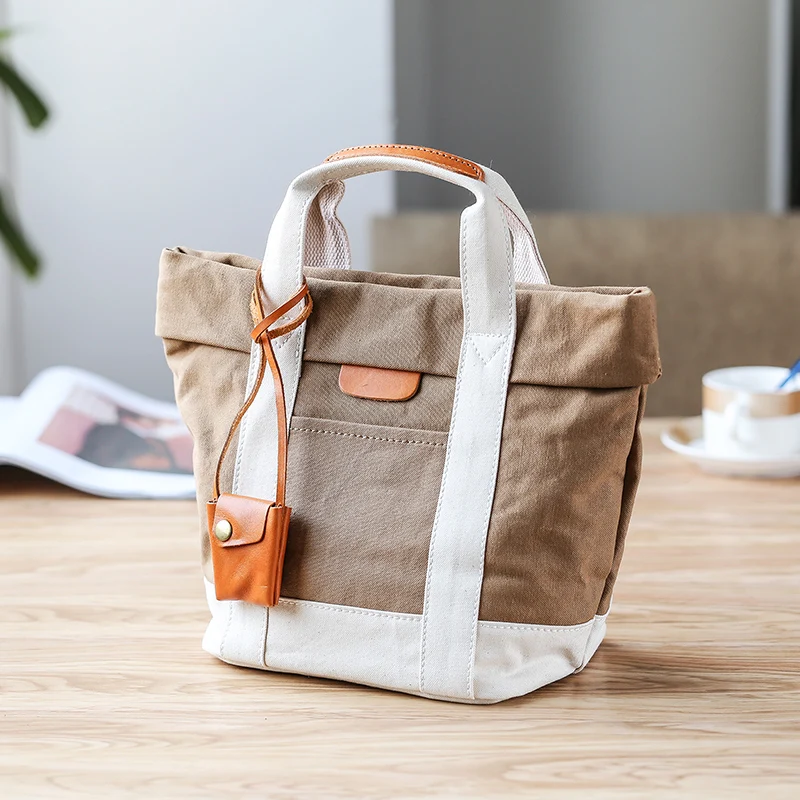 

Tote Bags for Women Canvas Small Handbag Japanese Fashion Sling Bag Ladies Korean Style Picnic Bag