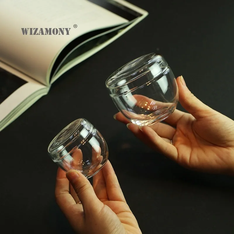 Контейнер для чая WIZAMONY складской портативный прозрачный стеклянный японского