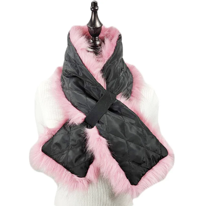 Новый шарф из искусственного меха зимний женский воротник пашмины накидка шаль